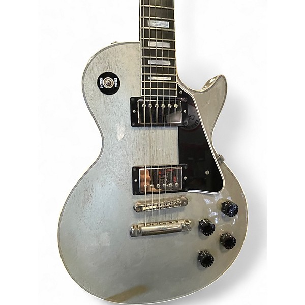 Used 2017 Gibson Les Paul Custom 57 Custom Shop  TV Silver Solid Body Electric Guitar