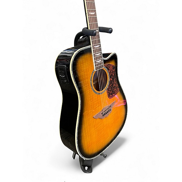 Used Keith Urban Player Tobacco Sunburst Acoustic Electric Guitar