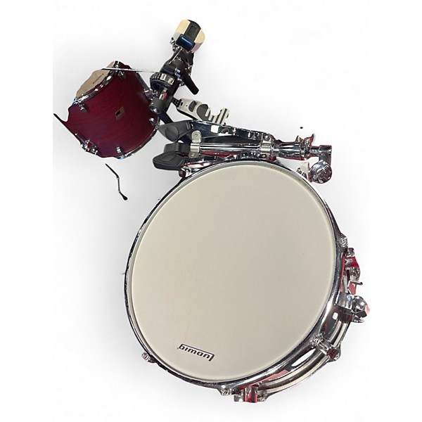 Used Ludwig 5 Piece BACKBEAT ELITE RUBY GRAIN Drum Kit