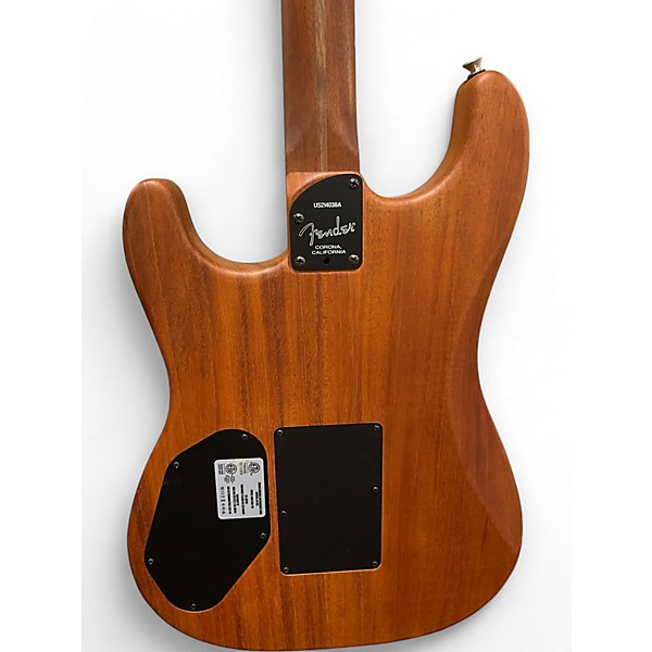 Used Fender American Acoustasonic Stratocaster 2 Tone Sunburst Acoustic Electric Guitar