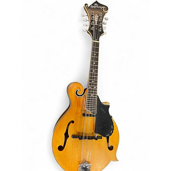 Used Epiphone MM50E F Style Natural Mandolin