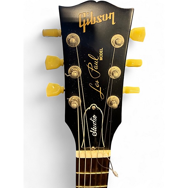 Used Gibson Les Paul Studio Faded Ebony Solid Body Electric Guitar