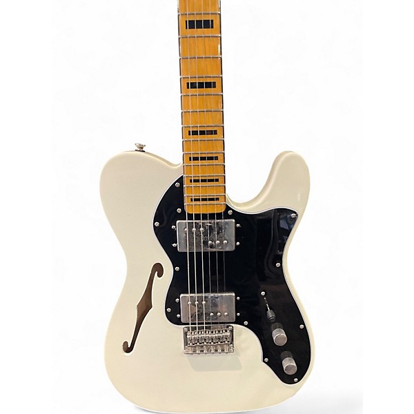 Used Squier Classic Vibe 70s Thinline Telecaster Olympic White Hollow Body Electric Guitar