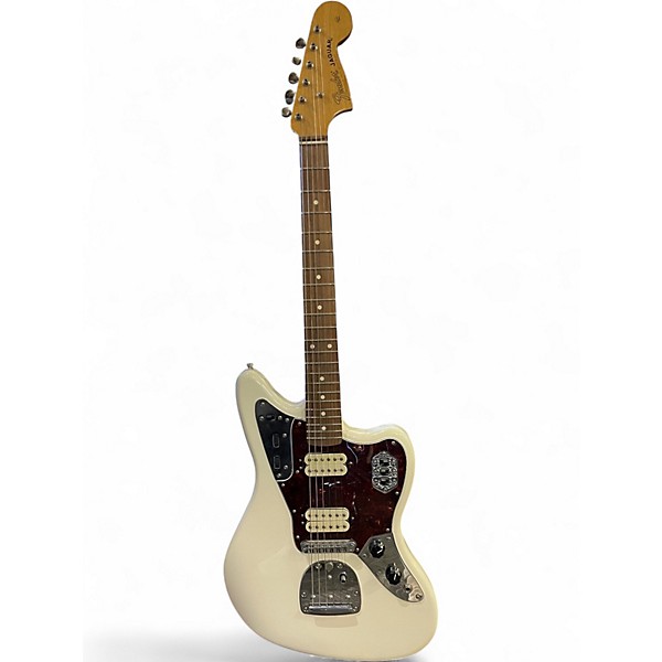 Used Fender jaguar Alpine White Solid Body Electric Guitar