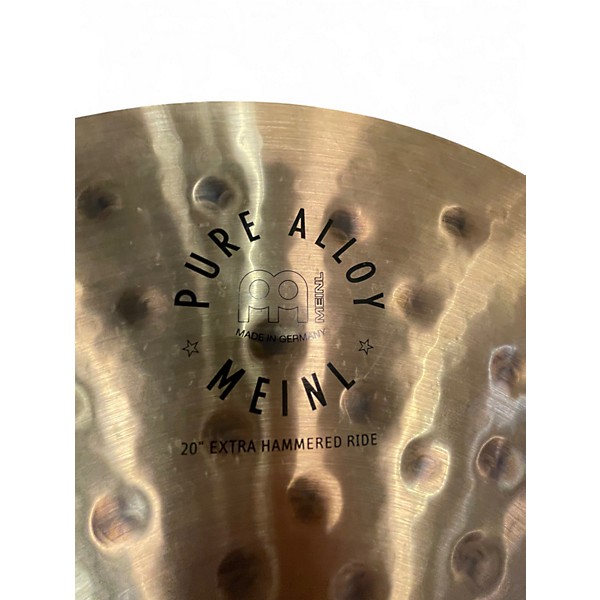 Used MEINL 20in EXTRA HAMMERED RIDE Cymbal