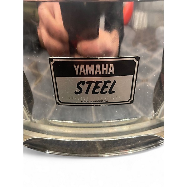 Used Yamaha 14in STEEL SNARE Chrome Drum