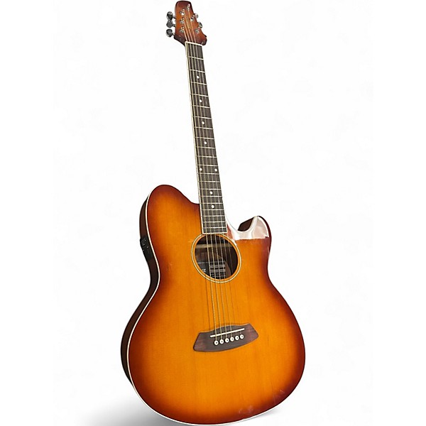 Used Ibanez TCY10E Talman Vintage Sunburst Acoustic Electric Guitar