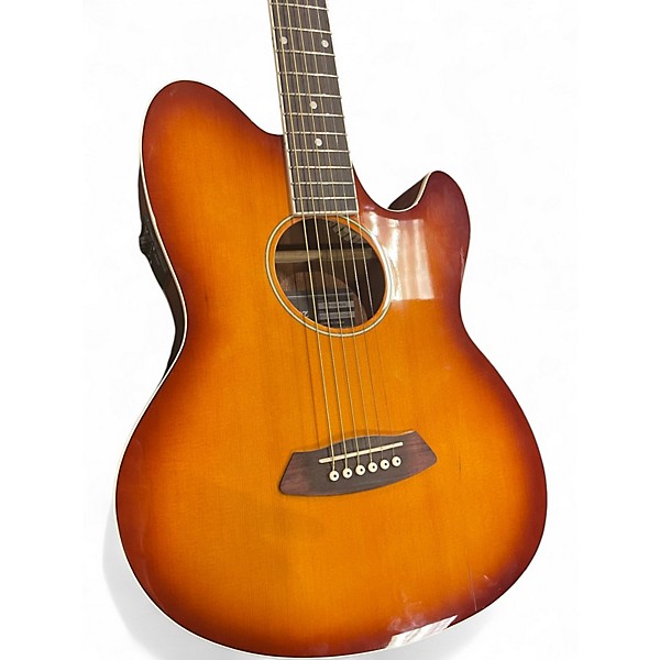 Used Ibanez TCY10E Talman Vintage Sunburst Acoustic Electric Guitar
