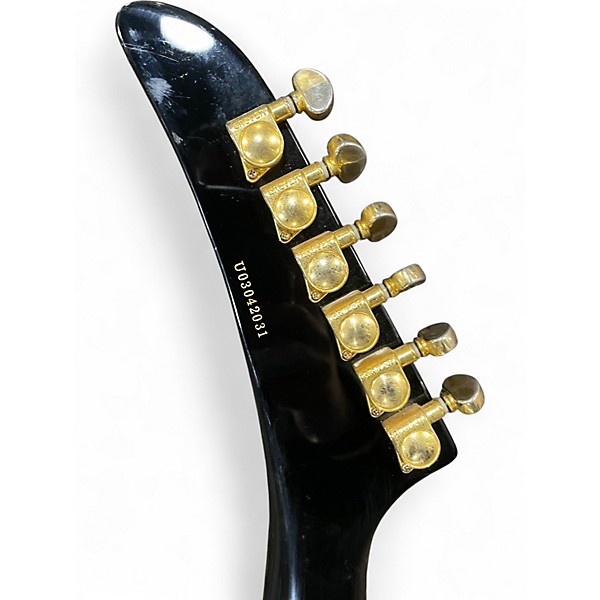 Used 2002 Epiphone Korina Explorer Ebony Electric Bass Guitar