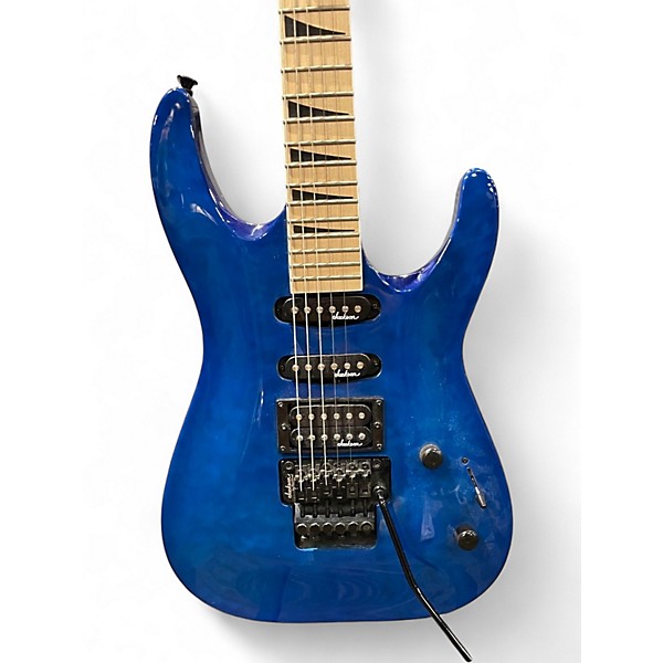 Used Jackson JS34Q Dinky Trans Indigo Solid Body Electric Guitar