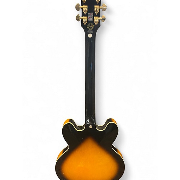 Used Epiphone Dot Deluxe Flametop 2 Color Sunburst Hollow Body Electric Guitar