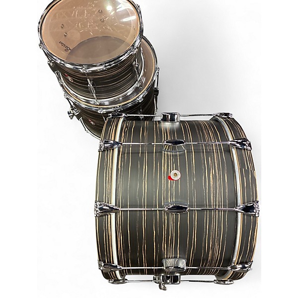 Used Barton Drums 3 Piece Essential Beech Ebony Finish Drum Kit