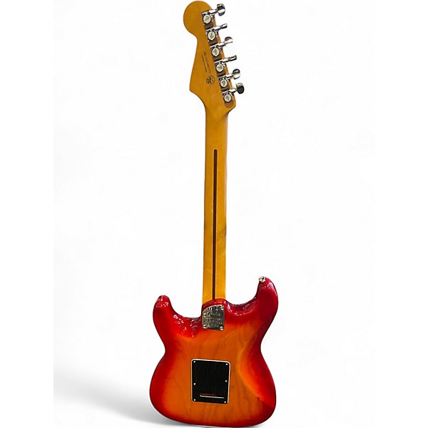 Used Fender American Ultra Luxe Stratocaster PLASMA RED BURST Solid Body Electric Guitar