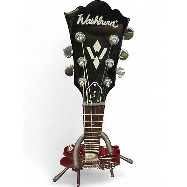 Used Washburn WI 64 Cherry Solid Body Electric Guitar