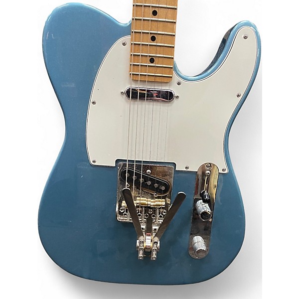 Used Fender Standard Telecaster Chrome Blue Solid Body Electric Guitar
