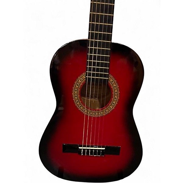 Used Sunlite gcn610 red burst Acoustic Guitar