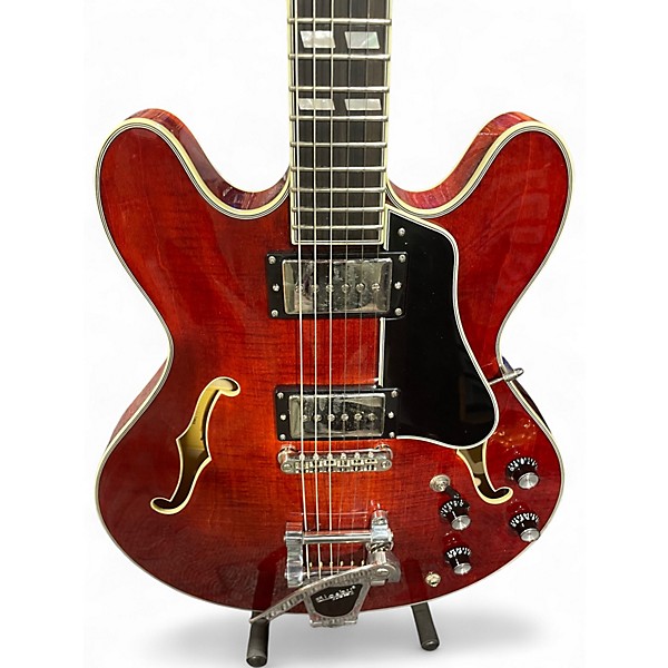 Used Eastman T486B Cherry Hollow Body Electric Guitar