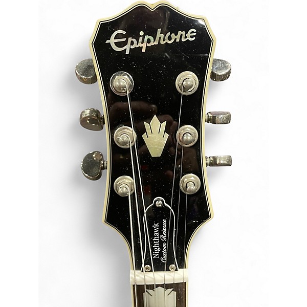 Used Epiphone Nighthawk Custom Reissue Blue Solid Body Electric Guitar
