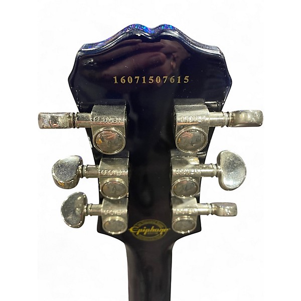 Used Epiphone Nighthawk Custom Reissue Blue Solid Body Electric Guitar