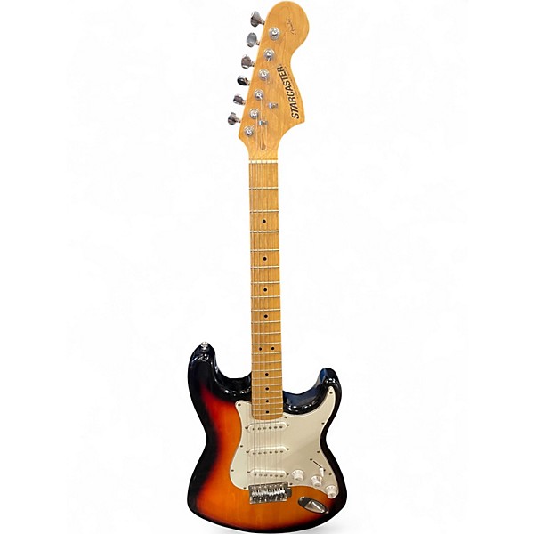 Used Starcaster by Fender Stratocaster 2 Color Sunburst Solid Body Electric Guitar