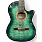 Used Ibanez GA35FMTCE Emerald Burst Classical Acoustic Electric Guitar