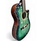 Used Ibanez GA35FMTCE Emerald Burst Classical Acoustic Electric Guitar
