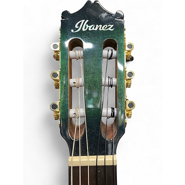 Used Ibanez GA35FMTCE Emerald Burst Classical Acoustic Electric Guitar