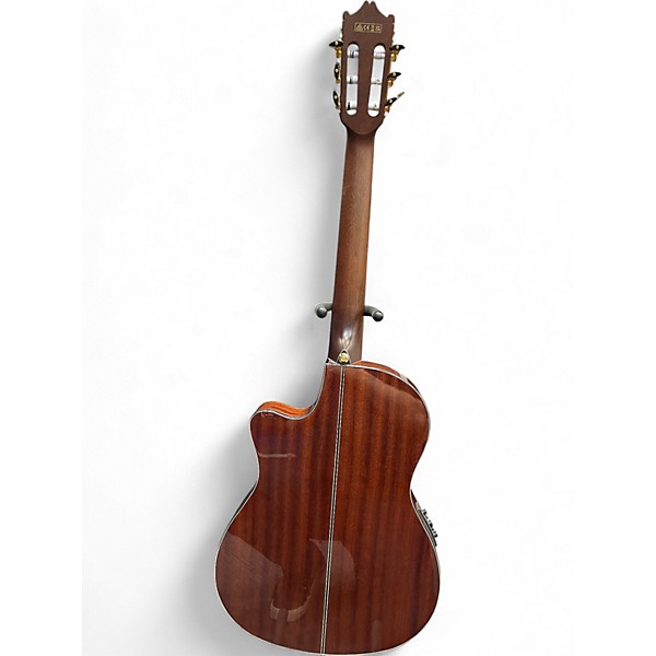 Used Ibanez GA35FMTCE Emerald Burst Classical Acoustic Electric Guitar