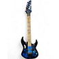 Used 2018 Ibanez Jem 77 Blue Florial  Solid Body Electric Guitar thumbnail