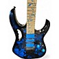 Used 2018 Ibanez Jem 77 Blue Florial  Solid Body Electric Guitar