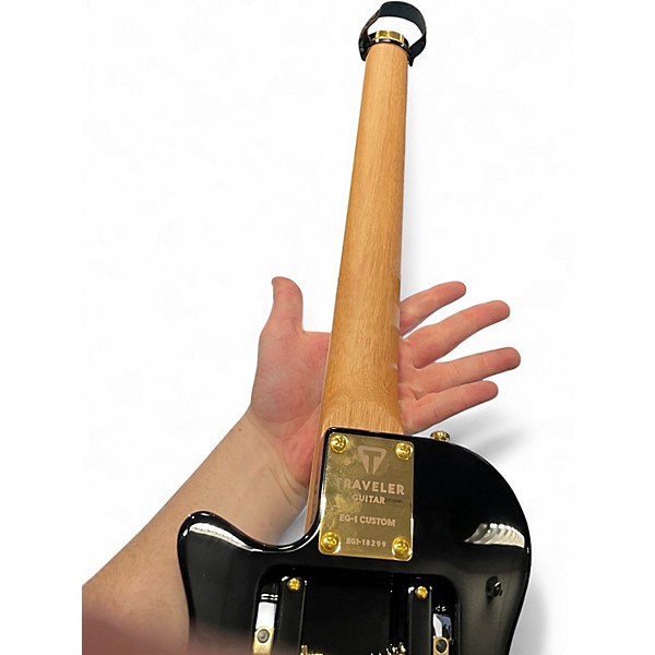 Used Traveler Guitar EG1 Custom Black Electric Guitar