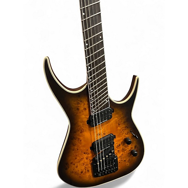 Used Dean EXILE SELECT MULTISCALE SATIN NATURAL BLACK BURST Solid Body Electric Guitar