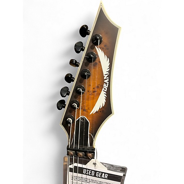 Used Dean EXILE SELECT MULTISCALE SATIN NATURAL BLACK BURST Solid Body Electric Guitar
