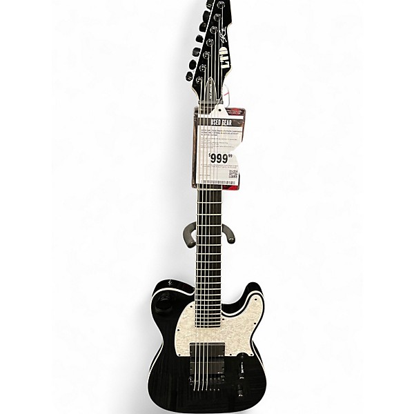 Used ESP LTD SCT607B Stephen Carpenter Signature 7 String Black Solid Body Electric Guitar