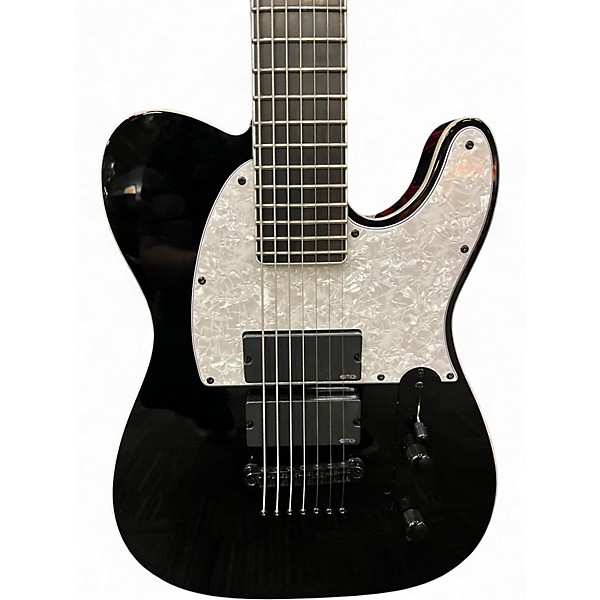 Used ESP LTD SCT607B Stephen Carpenter Signature 7 String Black Solid Body Electric Guitar