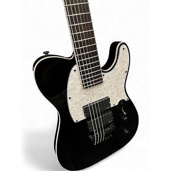 Used ESP LTD SCT607B Stephen Carpenter Signature 7 String Black Solid Body Electric Guitar