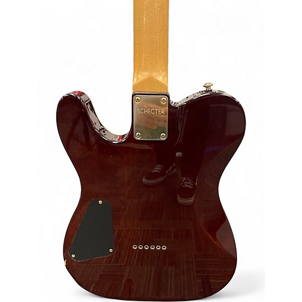 Used Schecter Guitar Research Diamond Series PT Quilted Maple Solid Body Electric Guitar