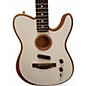 Used Fender Acoustasonic Player Telecaster Arctic White Acoustic Electric Guitar