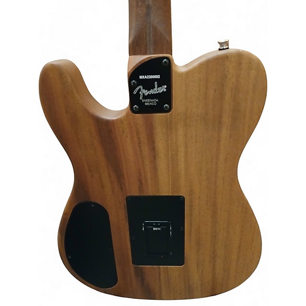 Used Fender Acoustasonic Player Telecaster Arctic White Acoustic Electric Guitar