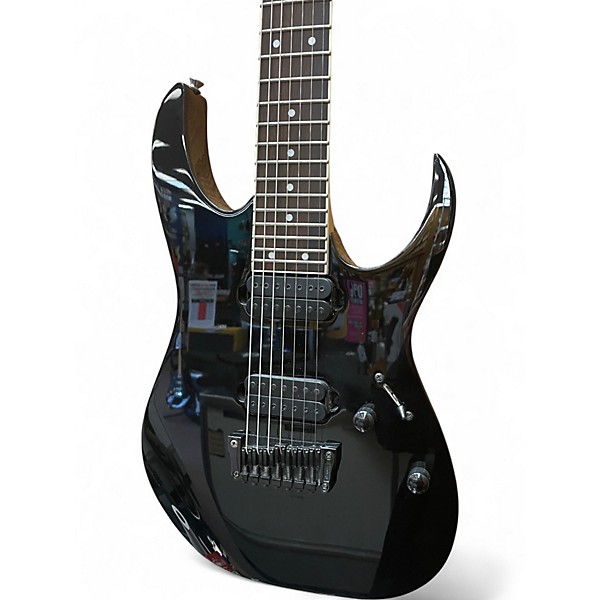 Used Ibanez RG7321 7 String Black Solid Body Electric Guitar