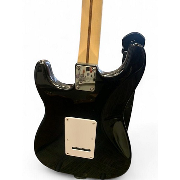 Used Squier STRATOCASTER BLACK Solid Body Electric Guitar