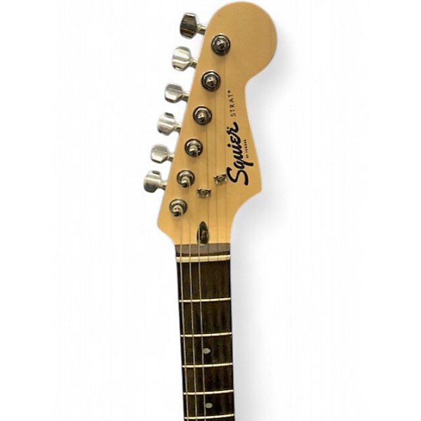 Used Squier STRATOCASTER BLACK Solid Body Electric Guitar