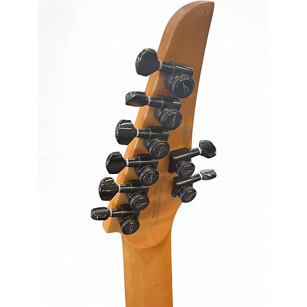 Used Legator Ghost 8 String Multiscale Red to Black Fade Solid Body Electric Guitar