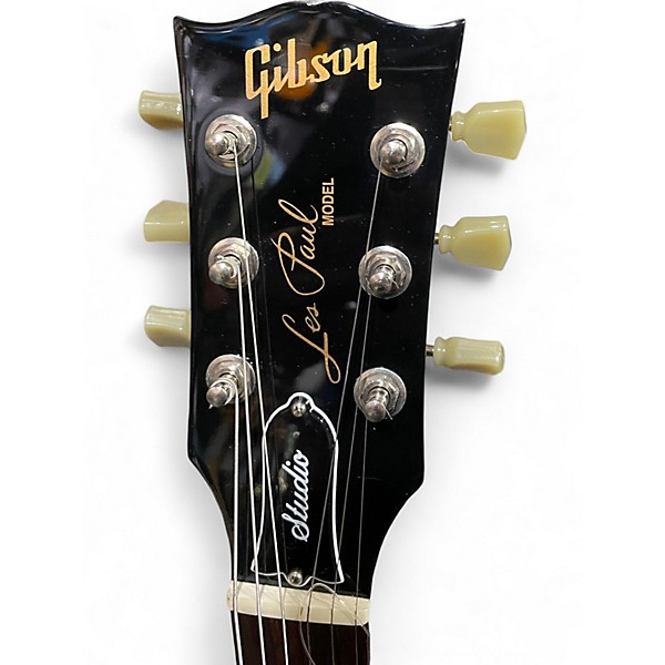 Used Gibson Les Paul Studio Black Solid Body Electric Guitar