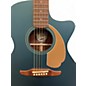Used Fender Newporter Player Blue Acoustic Electric Guitar