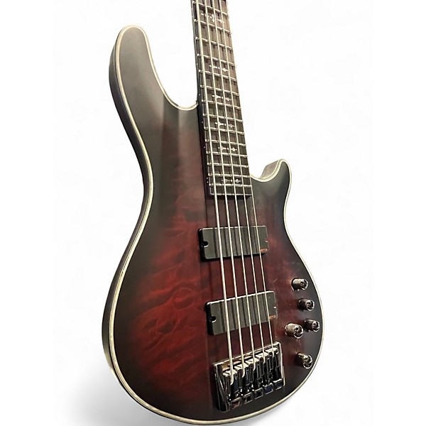 Used Schecter Guitar Research Hellraiser Extreme  Satin Crimson Red Electric Bass Guitar