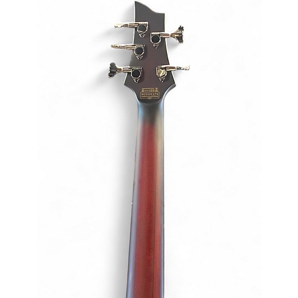 Used Schecter Guitar Research Hellraiser Extreme  Satin Crimson Red Electric Bass Guitar