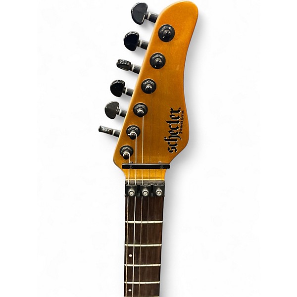 Used Schecter Guitar Research Sun Valley Super Shredder FR Lambo Orange Solid Body Electric Guitar