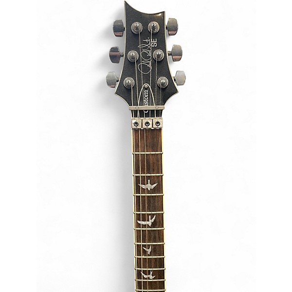 Used PRS SE Custom 24 FR Trans Black Solid Body Electric Guitar