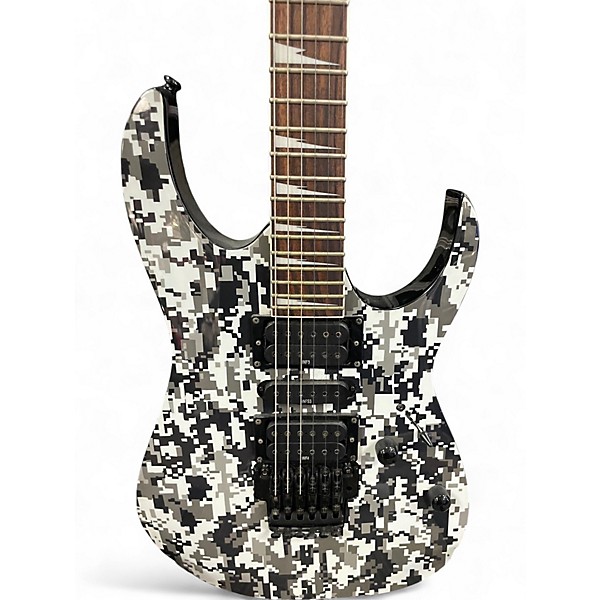 Used Ibanez RG370DXGP3  White Digital Camo Solid Body Electric Guitar